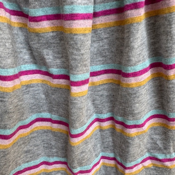 NWOT Okie Dokie 3T Girls Gray and Pink Ruffle Strap Short Sleeve Blouse Top - Picture 2 of 5